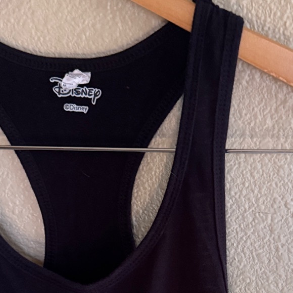 Disney Black Tank Top with Leopard Print Minnie Mouse Bow - Picture 2 of 5